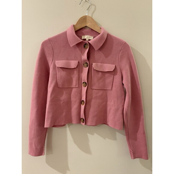 SEZANE Betty Cardigan Women's Size S Pink - Picture 2 of 7